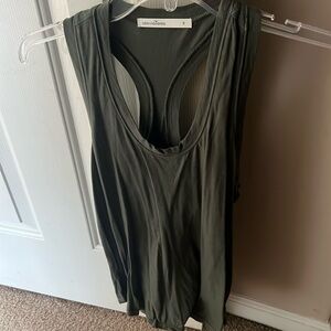 Women’s Stevie Tees Army Green Racerback Tank